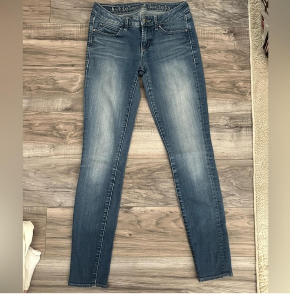 Articles Of Society Classic Skinny Women's Blue Jeans Size 25